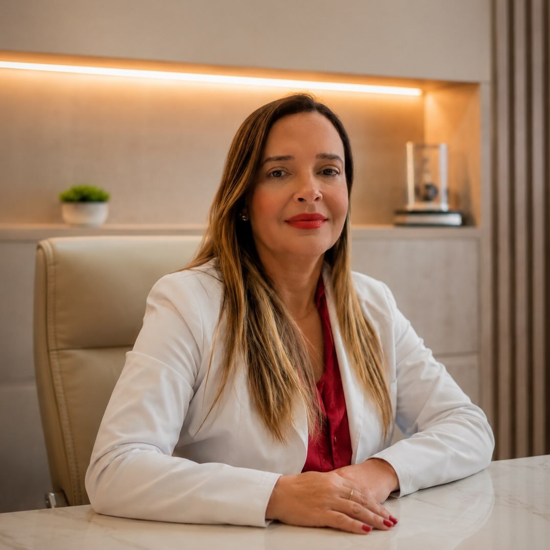 Profissional de odontologia em ambiente de atendimento